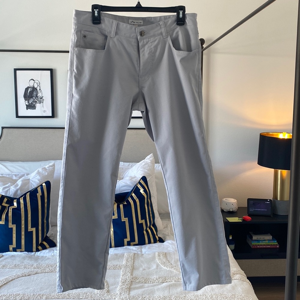Peter millar eb66 pants. Light gray
